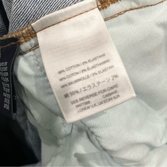 J. Crew Jeans Women's 27 Raw Hem Slim Broken In Boyfriend Distressed H6408 - Picture 7 of 9